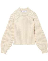 Proenza Schouler - Cropped Ribbed-Knit Jumper - Lyst