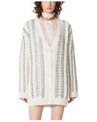 Valentino - Sequin Embellished Button-Up Cardigan - Lyst