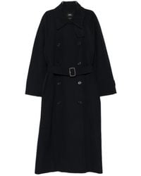 A.P.C. - Belted Double-Breasted Trench Coat - Lyst