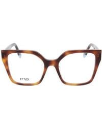 Fendi - Eyewear Square Frame Glasses - Lyst