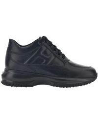 Hogan - Round-Toe Lace-Up Sneakers - Lyst