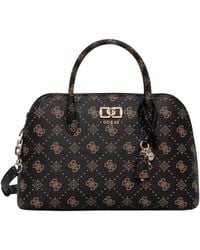 Guess - Emelie Logo-Print Zip-Fastening Tote Bag - Lyst
