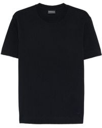 Emporio Armani - Textured T-Shirt - Lyst