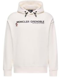 Moncler - Grenoble Logo Printed Long-Sleeved Hoodie - Lyst