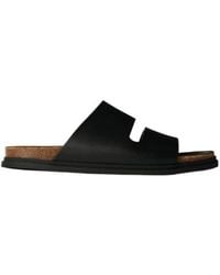 The Row - Leather Band Sandals - Lyst