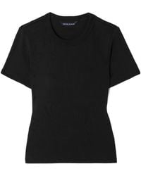 Veronica Beard - Ribbed Crew-Neck T-Shirt - Lyst