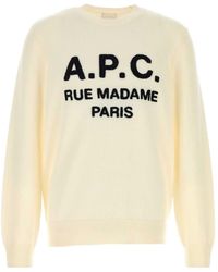 A.P.C. - Maurice Logo-Embroidered Sweater - Lyst