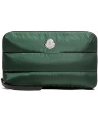 Moncler - Quilted Logo Make Up Bag - Lyst