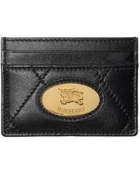 Burberry - Logo Plaque Quilted Card Holder - Lyst