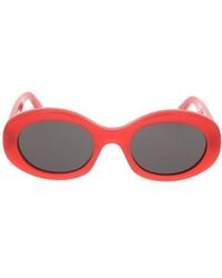Celine - Triomphe Oval-Frame Sunglasses - Lyst