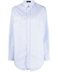 Wardrobe NYC - Striped Cotton Shirtdress - Lyst