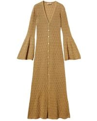 Twinset - Long Knit Cardigan With Flared Sleeves - Lyst