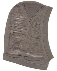 Rick Owens - Cut-Out Knit Hat - Lyst