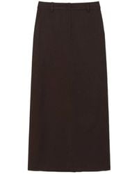 DUNST - Pinstripe Column Midi Skirt - Lyst