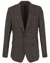 Dolce & Gabbana - Prince Of Wales Checked Blazer - Lyst