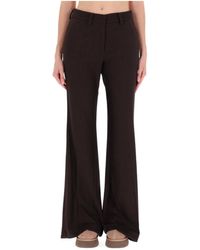 Alysi - Flared Flannel Pants - Lyst