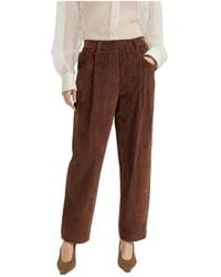 Brunello Cucinelli - Elasticated Waistband Straight-Leg Trousers - Lyst