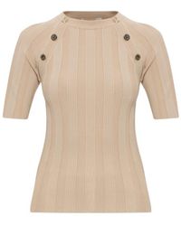 Sportmax - Short-Sleeved Knit Top - Lyst