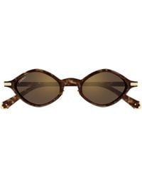 Cartier - Geometric Frame Sunglasses - Lyst