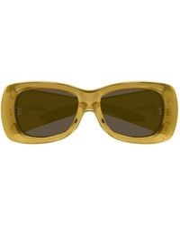 Saint Laurent - Rectangle-Frame Sunglasses - Lyst
