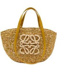 Loewe - X Paula S Ibiza Eclipse Melange Medium Raffia Bag - Lyst
