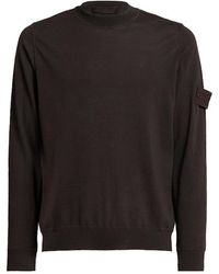 Stone Island - Light Wool Crewneck Sweater - Lyst