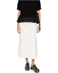 Sacai - Belted Front-Slit Midi Skirt - Lyst