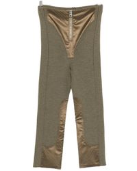 Jean Paul Gaultier - Zip-Fastening Panel-Detail Trousers - Lyst