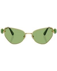 Swarovski - Hinged Crystal-Embellished Cat-Eye Sunglasses - Lyst