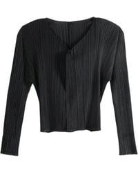 Pleats Please Issey Miyake - Pleats Please Issey Miyake Basics Cardigan - Lyst