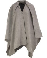 Fabiana Filippi - Draped Jewellery-Fastening Cape - Lyst