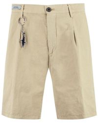 Paul & Shark - Cotton-Linen Bermuda Shorts - Lyst