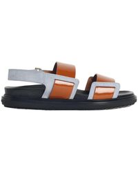 Marni - Fussbett Double-Strap Sandals - Lyst