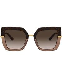Dolce & Gabbana - Eyewear Square Frame Sunglasses - Lyst