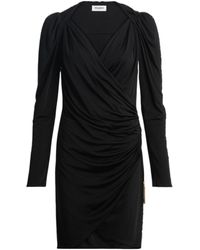 Balmain - Draped Asymmetric Mini Dress - Lyst