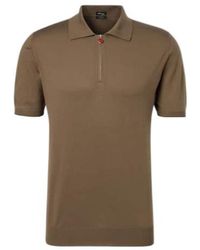 Kiton - Cotton Half-Zip Polo Shirt - Lyst