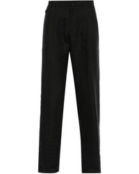 Dolce & Gabbana - Chambray Pressed Crease Tapered Trousers - Lyst