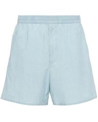 Prada - Elasticated Waistband Bermuda Shorts - Lyst