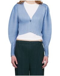 Pleats Please Issey Miyake - Puffy V-Neck Top - Lyst