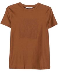 Max Mara - Logo Cotton T-Shirt - Lyst