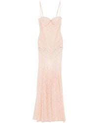 Elisabetta Franchi - Lace Maxi Dress - Lyst