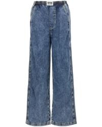 Moschino - Jeans High-Waist Wide-Leg Denim Jeans - Lyst