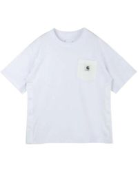 Sacai - X Carhartt Wip Logo Patch Crewneck T-Shirt - Lyst