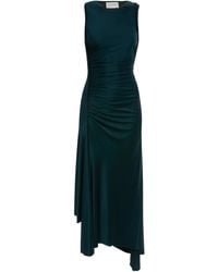 Victoria Beckham - Asymmetric-Hem Midi Dress - Lyst