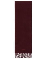 Lanvin - Logo Embroidered Scarf - Lyst