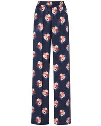 Fendi - Bouquet Motif Printed Flowing Pyjama Trousers - Lyst