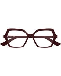 McQueen - Eyewear Geometric Frame Glasses - Lyst