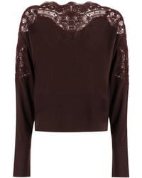 Ermanno Scervino - Lace-Embellished Sweater - Lyst
