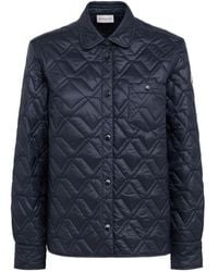 Moncler - Diamond Quilted Padded Shirt Jacket - Lyst