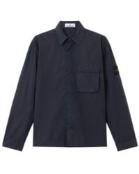 Stone Island - Logo Patch Long Sleeved Jacket - Lyst